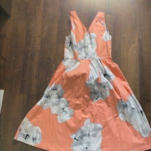 Calves Klein Floral Dress Size 10